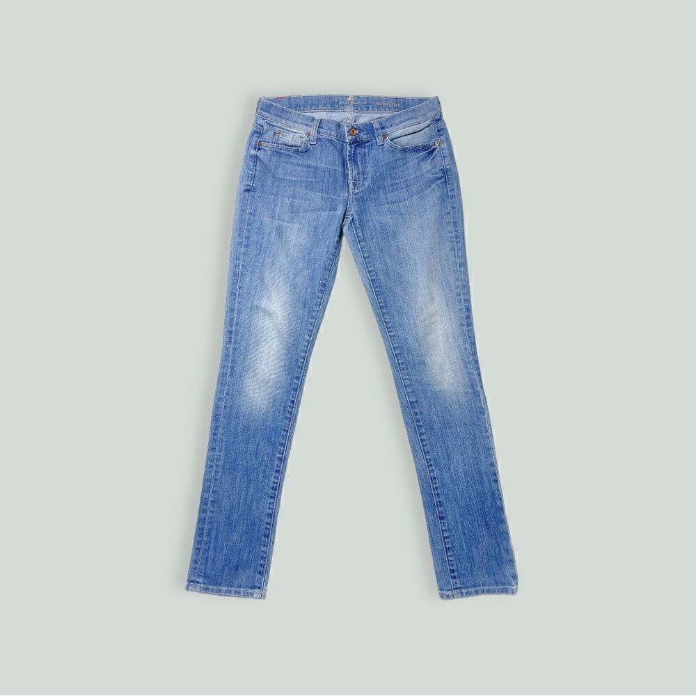 7 FOR ALL MANKIND Roxanne low-rise straight leg Size 28
